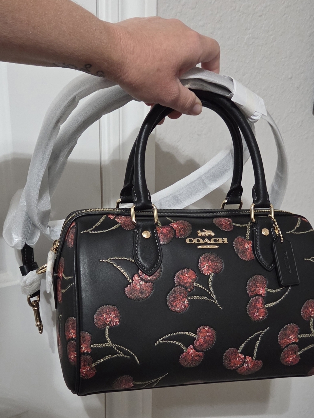 SOLD Coach Cherry Rowan NWT